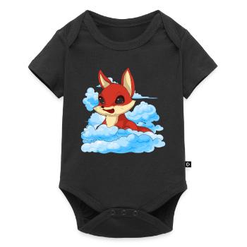 Forest Animal Lover Animal Lover Gift Cloud Fox - Baby Premium short-sleeve bodysuit - black - Front