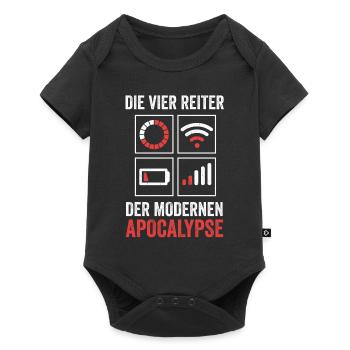 Die vier Reiter der modernen Apocalypse - Baby Premium Kurzarmbody - Schwarz - Vorne