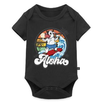 Aloha Hawaiian Hawaiian Surfer Surfing - Baby Premium short-sleeve bodysuit - black - Front