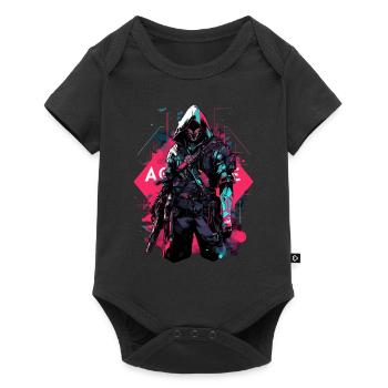 Epic Gamer Cyber Assassin du futur - Body à manches courtes Premium Bébé - noir - Devant