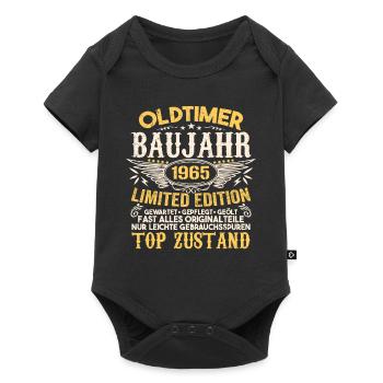 Original 1965 Jahrgang Retro Geburtstag Vintage - Baby Premium Kurzarmbody - Schwarz - Vorne