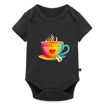 LGBTQIA+ LGBTQ LGBT Gay Pride LGBTea - Baby Premium Kurzarmbody - Schwarz - Vorne