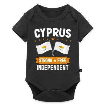 Cyprus - Baby Premium short-sleeve bodysuit - black - Front