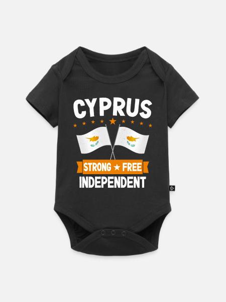 Zypern - Baby Premium Kurzarmbody - Schwarz