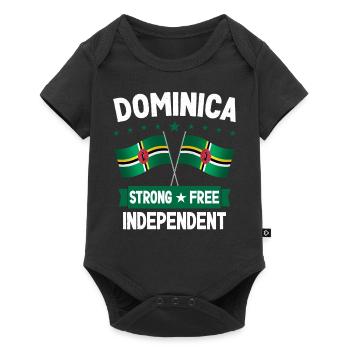 Dominica - Baby Premium short-sleeve bodysuit - black - Front