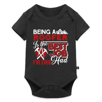 Roofer Roofer Best Job Ever - Baby Premium short-sleeve bodysuit - black - Front