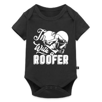 Roofer In Love With A Roofer - Baby Premium short-sleeve bodysuit - black - Front