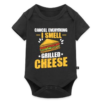 Love Grilled Cheese Men Women - Baby Premium Kurzarmbody - Schwarz - Vorne