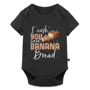 Drôle de vêtements de cuisson au pain aux bananes - Body à manches courtes Premium Bébé - noir - Devant