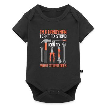 I'm a handyman I can't fix - Baby Premium short-sleeve bodysuit - black - Front