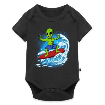 Surfeurs de vagues Surfeurs Surfeurs - Body à manches courtes Premium Bébé - noir - Devant