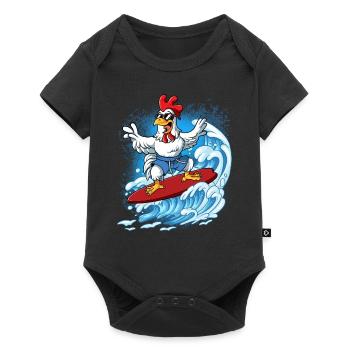 Surfeurs de vagues Surfeurs Surfeurs - Body à manches courtes Premium Bébé - noir - Devant