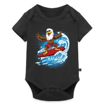 Surfeurs de vagues Surfeurs Surfeurs - Body à manches courtes Premium Bébé - noir - Devant