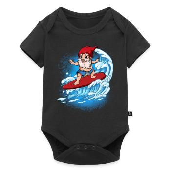 Surfeurs de vagues Surfeurs Surfeurs - Body à manches courtes Premium Bébé - noir - Devant