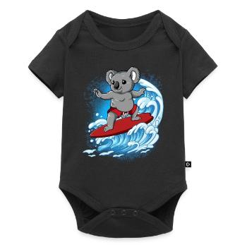 Surfeurs de vagues Surfeurs Surfeurs - Body à manches courtes Premium Bébé - noir - Devant