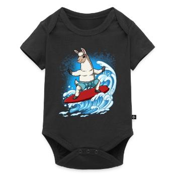 Surfeurs de vagues Surfeurs Surfeurs - Body à manches courtes Premium Bébé - noir - Devant