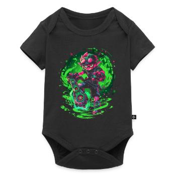 Legendary Forest Boy: Dodgy Gaming Design - Baby Premium short-sleeve bodysuit - black - Front