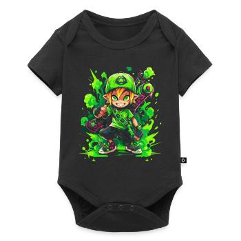 Cool Gaming Design: Forest Boy a True Legend - Baby Premium short-sleeve bodysuit - black - Front