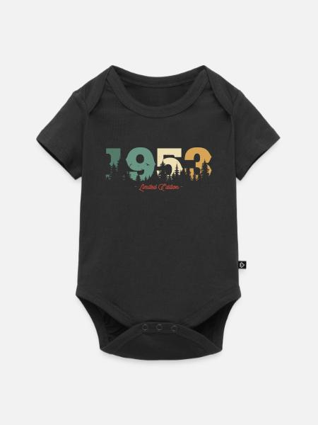 1953 limitierte Auflage - Baby Premium Kurzarmbody - Schwarz