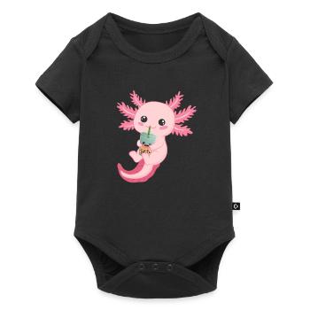 Axolotl Salamandre mexicaine Drôle Axolotl - Body à manches courtes Premium Bébé - noir - Devant