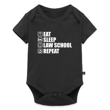 Eat Sleep Law School Repeat Lawyer Lawyer - Baby Premium short-sleeve bodysuit - black - Front