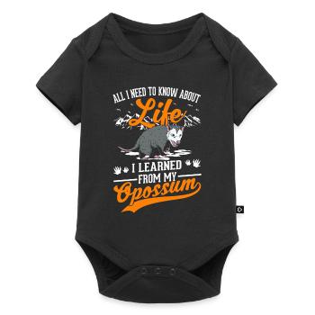 Opossum Cadeau Marsupial Opossum - Body à manches courtes Premium Bébé - noir - Devant