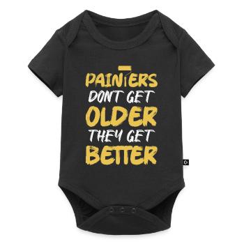 Les peintres ne vieillissent pas, ils deviennent meilleurs professio - Body à manches courtes Premium Bébé - noir - Devant