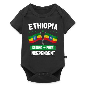 Ethiopia - Baby Premium short-sleeve bodysuit - black - Front