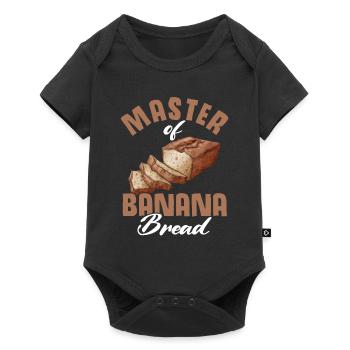 Drôle de vêtements de cuisson au pain aux bananes - Body à manches courtes Premium Bébé - noir - Devant