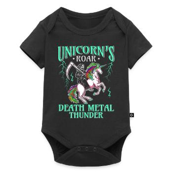 Goth Rock Satan Girl Woman Festivals Death Metal - Baby Premium Kurzarmbody - Schwarz - Vorne