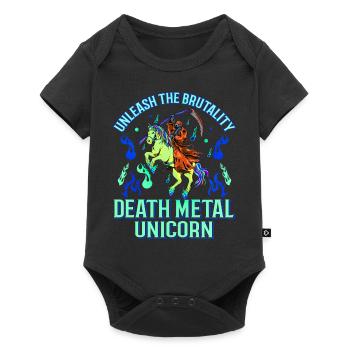 Goth Rock Satan Girl Woman Festivals Death Metal - Baby Premium Kurzarmbody - Schwarz - Vorne