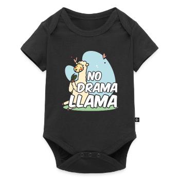 No Drama Lama Sayings Llama Animal Llamas - Baby Premium short-sleeve bodysuit - black - Front
