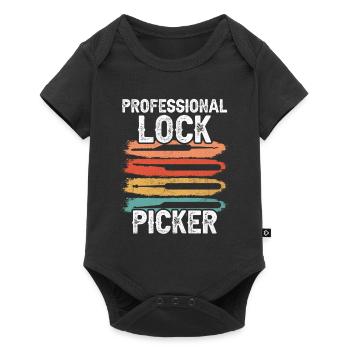 Professional Lock Cracker Lock Picker Cracking - Body à manches courtes Premium Bébé - noir - Devant