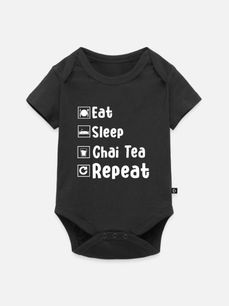 Chai Tee - Baby Premium Kurzarmbody - Schwarz
