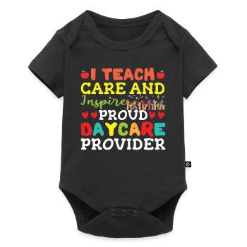 J’enseigne les soins et j’inspire - Body à manches courtes Premium Bébé - noir - Devant