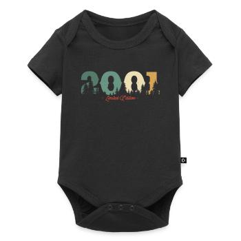 Vintage Cadeau d’anniversaire Forest 2001 - Body à manches courtes Premium Bébé - noir - Devant