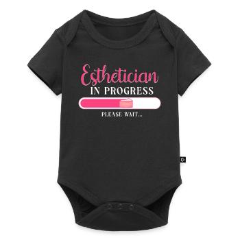 Cute Licensed Esthetician Skincare - Baby Premium Kurzarmbody - Schwarz - Vorne