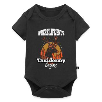 Lustiges Taxidermie und Tierpräparator Taxidermist - Baby Premium Kurzarmbody - Schwarz - Vorne
