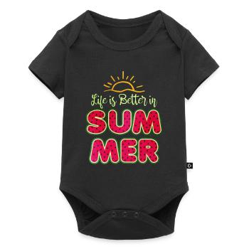 Pastèque - Body à manches courtes Premium Bébé - noir - Devant