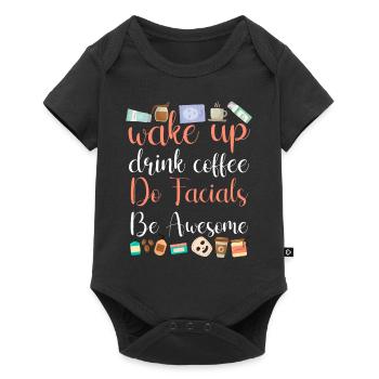 Cute Esthetician Skincare - Baby Premium short-sleeve bodysuit - black - Front