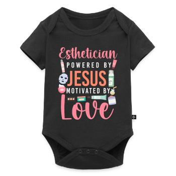 Cute Esthetician Skincare - Baby Premium short-sleeve bodysuit - black - Front