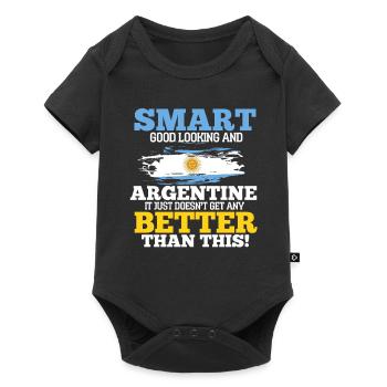 Argentina - Baby Premium short-sleeve bodysuit - black - Front
