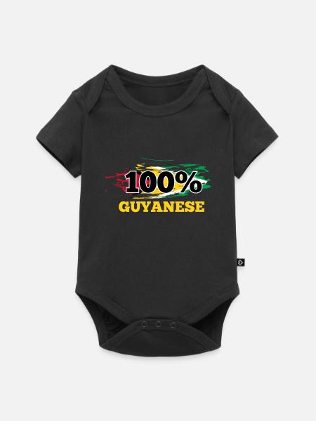 Guyana - Baby Premium Kurzarmbody - Schwarz