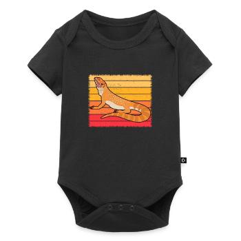 Bearded Dragon Pet Lover Lizard Owner Reptile - Baby Premium short-sleeve bodysuit - black - Front