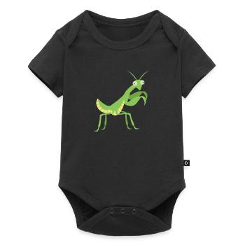 Mante religieuse Insectes Animaux de compagnie - Body à manches courtes Premium Bébé - noir - Devant