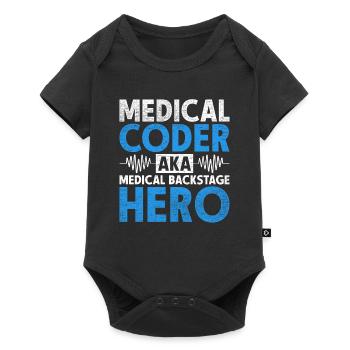 Codeur médical spécialisé en codage - Body à manches courtes Premium Bébé - noir - Devant