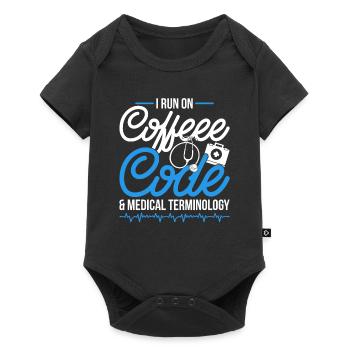 Spécialiste du codage Café, Code & Terminologie médicale - Body à manches courtes Premium Bébé - noir - Devant