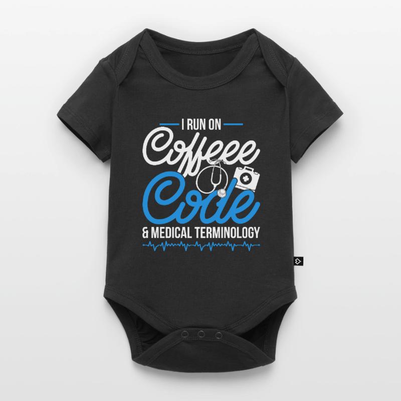 Coding Specialist Coffee, Code & Medical Terminology Baby Premium short-sleeve bodysuit