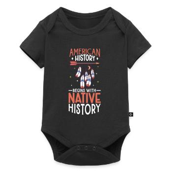 Indian Aborigines History of the Indigenous People - Baby Premium short-sleeve bodysuit - black - Front