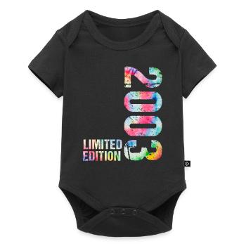 18 JAHRE 18. GEBURTSTAG LIMITED EDITION 2003 - Baby Premium Kurzarmbody - Schwarz - Vorne